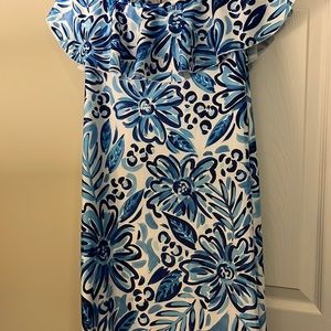 Hello Dobson gorgeous blue off the shoulder dress